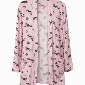 Juicy Couture Light Pink Logo Robe